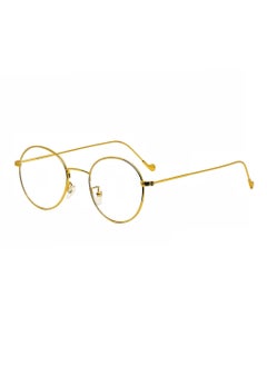 اشتري Copper Color Vintage Retro Metal Frame Clear Lens Glasses Nerd Geek Eyewear Eyeglasses Medium sized Round Circle Eye Glasses في السعودية