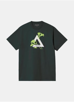 Buy Floral Triangle Graphic Crew Neck T-Shirt in Saudi Arabia