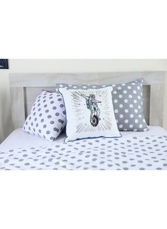 اشتري Explorer Astronaut Printed Filled Cushion   45x45Cm White في الامارات