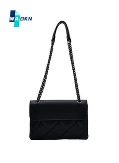 Buy Women's New Fashion Texture Shoulder Bag,Ladies Simple and Versatile Chain Crossbody Bag Sling Bag Side Bag Underarm Bag in Saudi Arabia