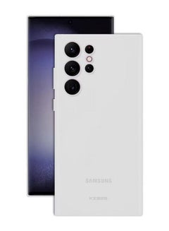 اشتري جراب Samsung Galaxy S23 Ultra جراب Air Skin Series نحيف للغاية متجمد مضاد للانزلاق غطاء خلفي شامل التغطية الكاملة أبيض في الامارات