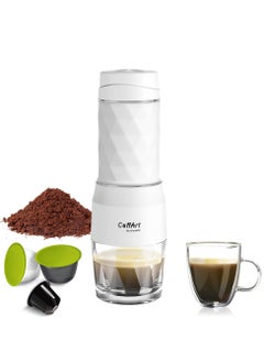 Buy Portable Coffee Maker Espresso Machine Hand Press Capsule Ground Coffee Brewer Portable For Travel And Picnic in Saudi Arabia