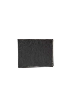 اشتري Fashionable Logo Embellished Genuine Leather Bi-Fold Wallet With Card Holder في مصر