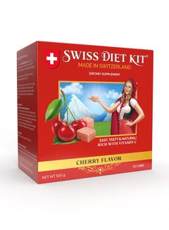 Buy Swiss Diet Kit  Natural Weight Loss High Fiber Slimming Candy for Men and Women Made in Switzerland Cherry 500g in UAE