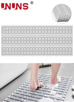 اشتري Bathtub Shower Mat,Anti Slip Shower Mat With Suction Cups And Drain Holes,Rectangular Bathtub Mat For Bathroom,15.7x35.4inch في الامارات