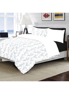 اشتري Amara Super King-Sized Duvet Cover Set, Blue & White - 240X260 cm في الامارات