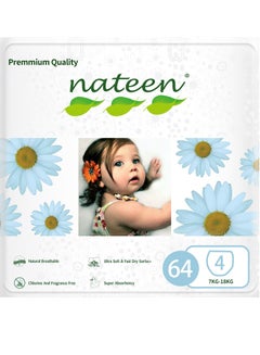 اشتري Premium Care Baby Diapers,Size 4 (7-18kg),64 Count Diapers,Large,Super Absorbent,Breathable Baby Diapers. في الامارات