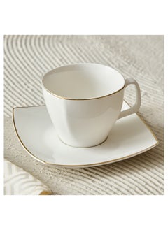 Buy Peace 2-Piece Tea Cup and Saucer Set 220 ml in UAE