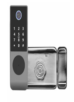 اشتري Fingerprint Door Lock Waterproof Outdoor Gate Lock Tuya App Digital Passcode IC Card Keyless Front Door Electronic Lock في السعودية