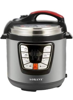 اشتري Sk-2401 Pressure Pot 6.0L/1000W Stainless Steel Multifunctional Pressure Cooker في مصر