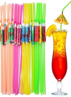 Buy 100pcs Umbrella Parasol Drinking Straws in Saudi Arabia