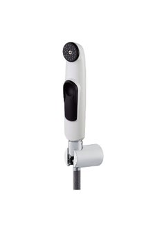 Buy Easy Installation Hassle-Free Adjustable Push Handle Shattaf Set White and Black 5.5 x 15 x 21 cm DH007/WHITE in Saudi Arabia