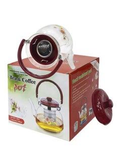 Buy Tea And Coffee Glass Pot 1400Ml in UAE