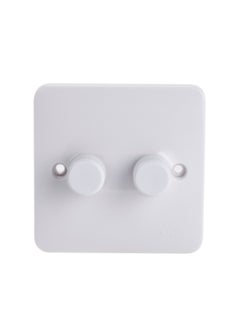 Buy Schneider Electric Lisse - universal dimmer - 2 gangs - 2 way - LED - 100W, white - GGBL6022LMS in UAE