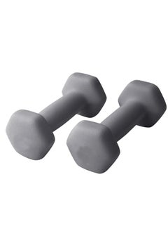 Buy WENBO Basic Hexagon Dumbbells Pair For Women Neoprene Coated Dumbbells (4KG*2PCs) in UAE