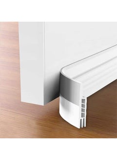 اشتري Adhesive Under Door Sweep Weather Stripping Soundproof Rubber Bottom Seal with Wider Strong for Interior Exterior Doors Guard Against Drafts Dust Noise Animals (1 Meter, White) في الامارات