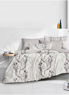 Buy Microfiber Printed Comforter Sets, Fits 120 x 200 cm Single Size Bed, 4 Pcs, With Soft Filling, Celine Series in Saudi Arabia