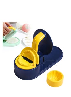 اشتري 3 in 1 Kitchen Dumpling Mold Pressing Machine, 2024 New Multifunction Kitchen Dumpling Mold Pressing Dumpling Wrapper Mold, Dumpling Maker Machine Kitchen Dumpling Making Tool (Blue) في الامارات