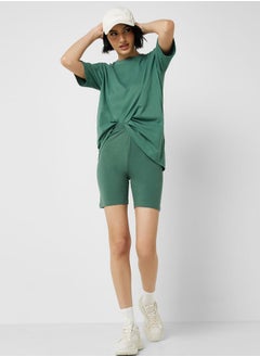 Buy Oversized T-Shirt & Cycling Shorts Set in UAE