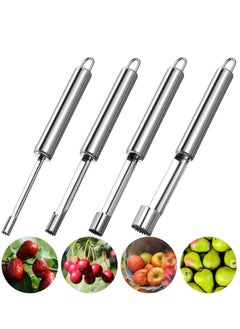 Buy Corer Lever Tool by Stainless Multi-Function Fruit Corer and Pitter Remover Set with Serrated Blade Pear Corer 4 Sizes for Home Kitchen Pear Cherry Jujube and Red Date 4 Pieces in UAE