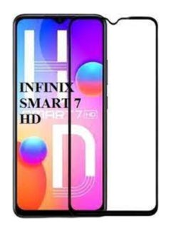 Buy Tempered Glass Screen Protector For Infinix Smart 7 HD Black in Saudi Arabia