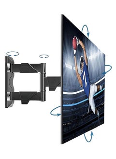 Buy Full Motion Wall Mount TV Bracket for Most 32-55 Inch Computer Monitors and TVs, Adjustable and Swivel in Egypt