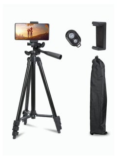 Buy Tripod Stand Extendable Phone and Camera Stand, Bluetooth Remote for iPhone/Android Phone in UAE