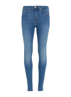 Buy Women's Flex Como Mid Rise Skinny Faded Jeans, Blue in Saudi Arabia