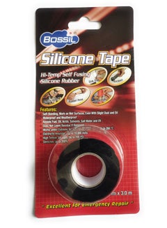 Buy Self-adhesive Silicone Tape Hi-Temp Self Fusing Silicone Rubber 25 mm x 3 m in UAE