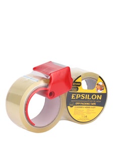 Buy Epsilon OPP Packing Tape- ET1065/ 0.045 MM X 48 MM X 60 Y, BOPP Film Backing and Pressure-Sensitive Acrylic Emulsion Adhesive in UAE