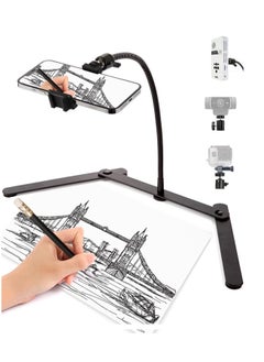 Buy Ajustable Phone Tripod Cellphone Holder Overhead Phone Mount Table Top Teaching Online Stand for Live Streaming and Online Video and Food Crafting Demo Drawing Sketching Recording Cook Recording in Saudi Arabia