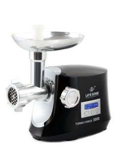 اشتري Turbo Force Meat Grinder - 1400W, 3 Cutting Plates, Stainless Steel Blade, Sausage Stuffing Kit في الامارات