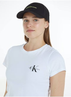 اشتري Women's Monogram Cap - Cotton, Black في الامارات