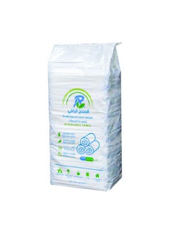 Buy Pack Of 50 Disposable Towels White 100x50cm in Saudi Arabia