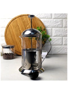 اشتري This 304 stainless steel coffee press will make you the best drink for coffee and Nescafe, 600 ml. في مصر