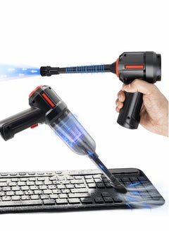 Buy 3-in-1 Computer Vacuum, Compressed Air Duster Blower, Portable Handheld Vacuum Cleaner Cordless, Rechargeable Car Hoover, Mini Keyboard Kit, Electric Spray air can for PC, Laptop, Electronics in UAE