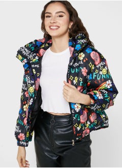 Buy Printed Padded Jacket in Saudi Arabia