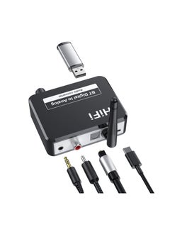 اشتري Digital to Analog Audio Converter, 5.2 Bluetooth DAC with 3.5mm Output Coaxial Digital to Analog Bluetooth Receiver Audio Adapter with Digital to Analog Converter for TV, Game Console, CD Player, MP3 في الامارات