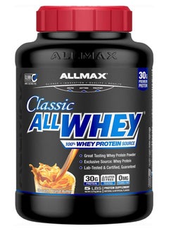 Buy ALLMAX Classic ALLWHEY, Peanut Butter - 5 lb - 30 Grams of Protein Per Scoop - Gluten Free - Approx. 49 Servings in Saudi Arabia