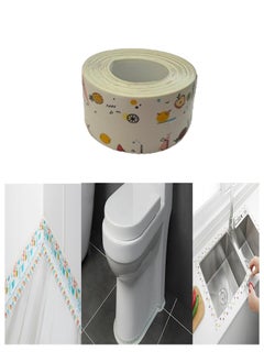 اشتري Waterproof & Adhesive Caulk Strip Flexible Self Tape for Kitchen Bathroom Bathtub Toilet Wall Floor Tile Sealer Moisture Mold Protector 1 Roll في الامارات