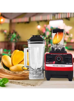 Buy Double Jar Heavy Duty Commercial Grade Electric Mixer Blender with 15 Timer Speed 4500W in UAE