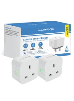 Buy Lumive Smart Plug Support Alexa Google Home WiFi Smart Home Timer Remote Control Electricity Consumption Monitoring 13A 110V/220V in UAE