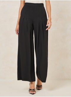 Buy Extreme Wide Leg Trousers with Pleated Detail in Saudi Arabia