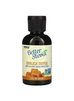 Buy NOW Foods, Better Stevia, Zero-Calorie Liquid Sweetener, English Toffee, 2 fl oz (59 ml) in UAE