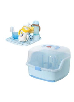 Buy Baby Bottle Drying Racks with Anti-Dust Cover Large Nursing Bottle Storage Box Baby Dinnerware Organizer Feeding in UAE