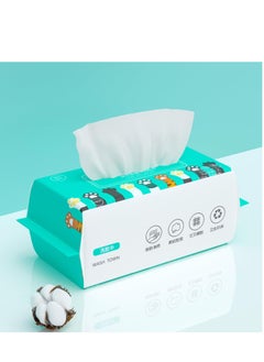 اشتري Cotton Disposable Face Towes, Disposable Face Towel, Extra Thick Dry and Wet Use for Sensitive Skin, Multi-Functional Deep Cleaning (100 Count) في السعودية