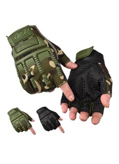 اشتري SPORTQ Half Finger Mountain Biking Gloves for Outdoor Sports Summer Thin Breathable Anti-Slip Shock Absorption Gloves في مصر