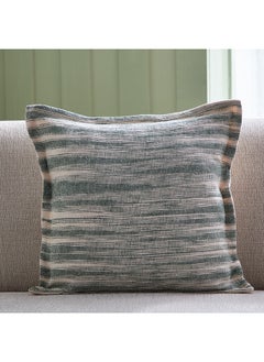 Buy Sage Shade Filis Woven Stripe Filled Cushion 45 x 45 cm in UAE