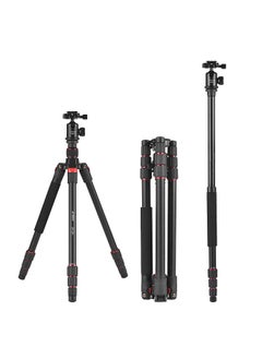 اشتري Andoer 153cm/60in Portable Camera Tripod Stand Aluminum Alloy with Detachable Monopod 360°Rotatable Ball Head 10kg/22lbs Load Capacity with Carry Bag for DSLR Camera Camcorder Smartphone في الامارات