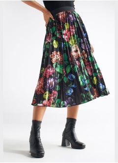 اشتري Floral Print High Waist Skirt في الامارات